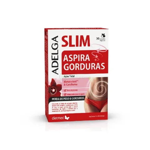 Adelgaslim Aspira Gorduras, Embalagem de 30 cápsulas vegetais