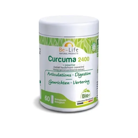 Be-Life Curcuma 2400 Bio, Embalagem 60 cápsulas
