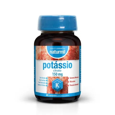Potássio (Citrato) 150mg, Embalagem 60 comprimidos