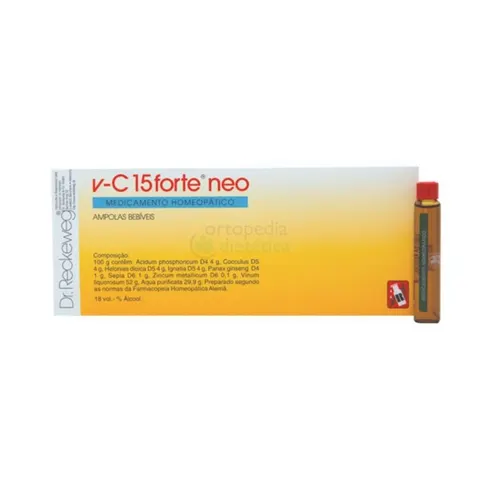 V-C 15 Forte Neo, Caixa de 24 ampolas bebí­veis de 10 ml.