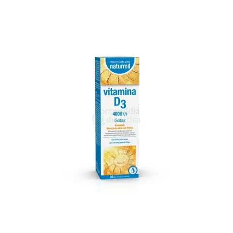 Vitamina D3 4000UI, Embalagem 50ml gotas